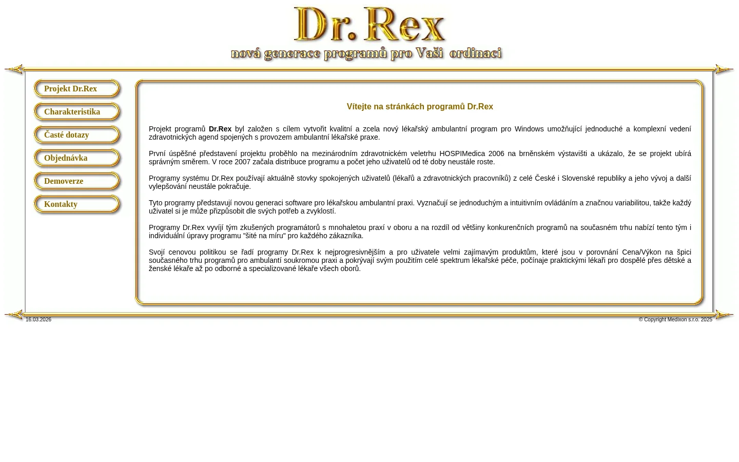 Medixon, s.r.o. website