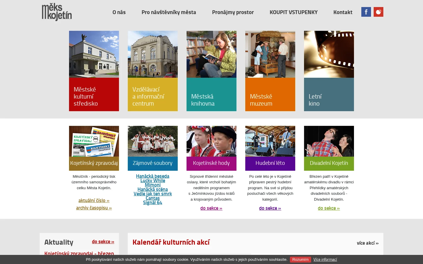 Kulturní středisko Kojetín website