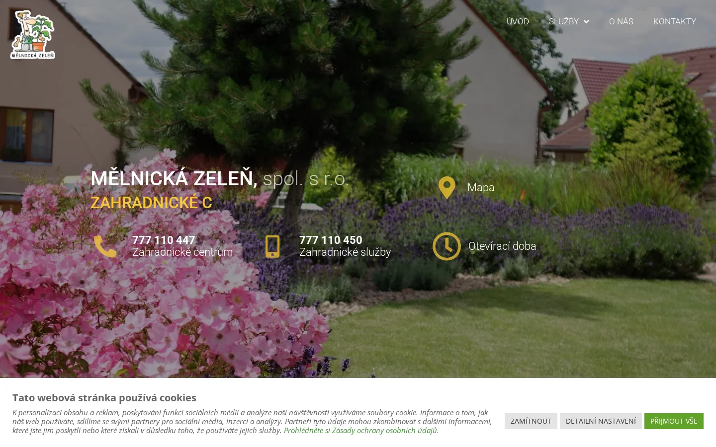 MĚLNICKÁ ZELEŇ, s.r.o. website