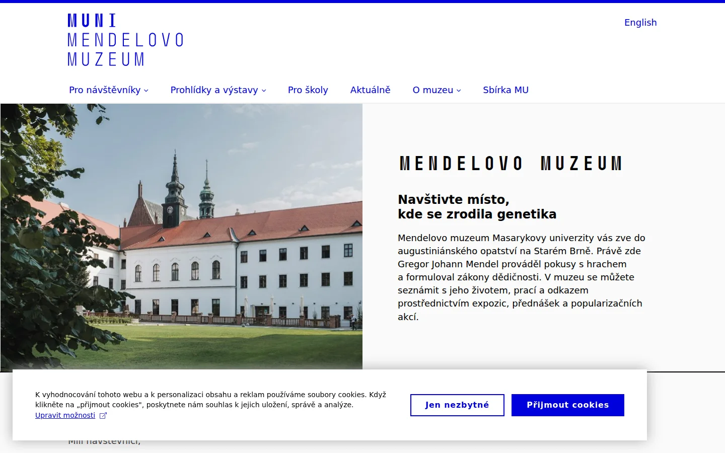 Mendel Museum website