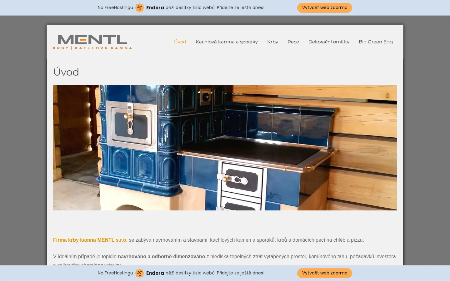 Kamnářství Jan Mentl website