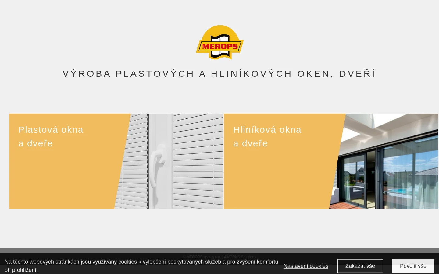 MEROPS, spol. s r.o. website