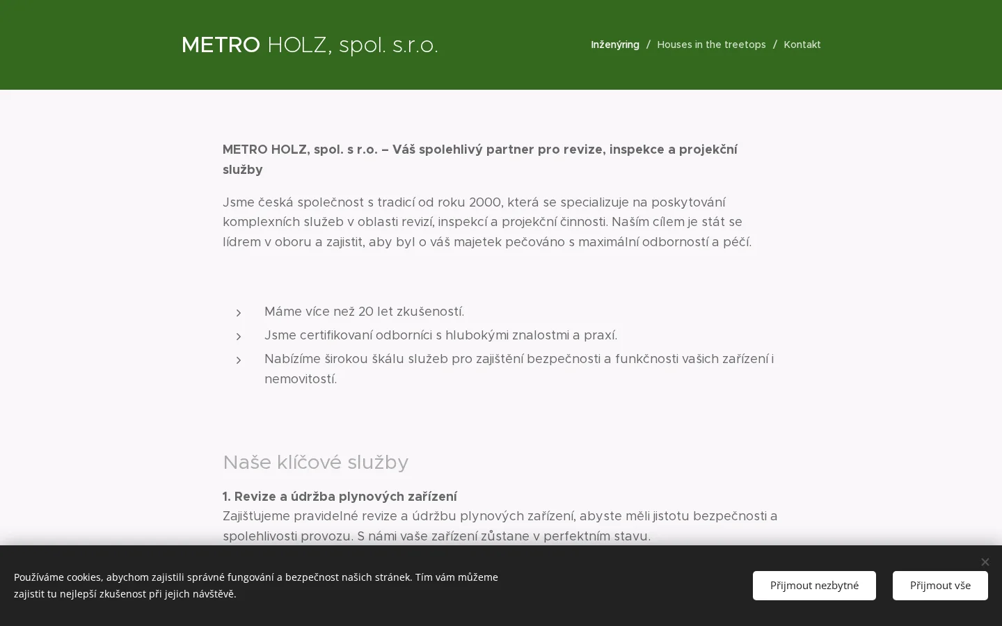 METRO HOLZ, spol. s.r.o. website