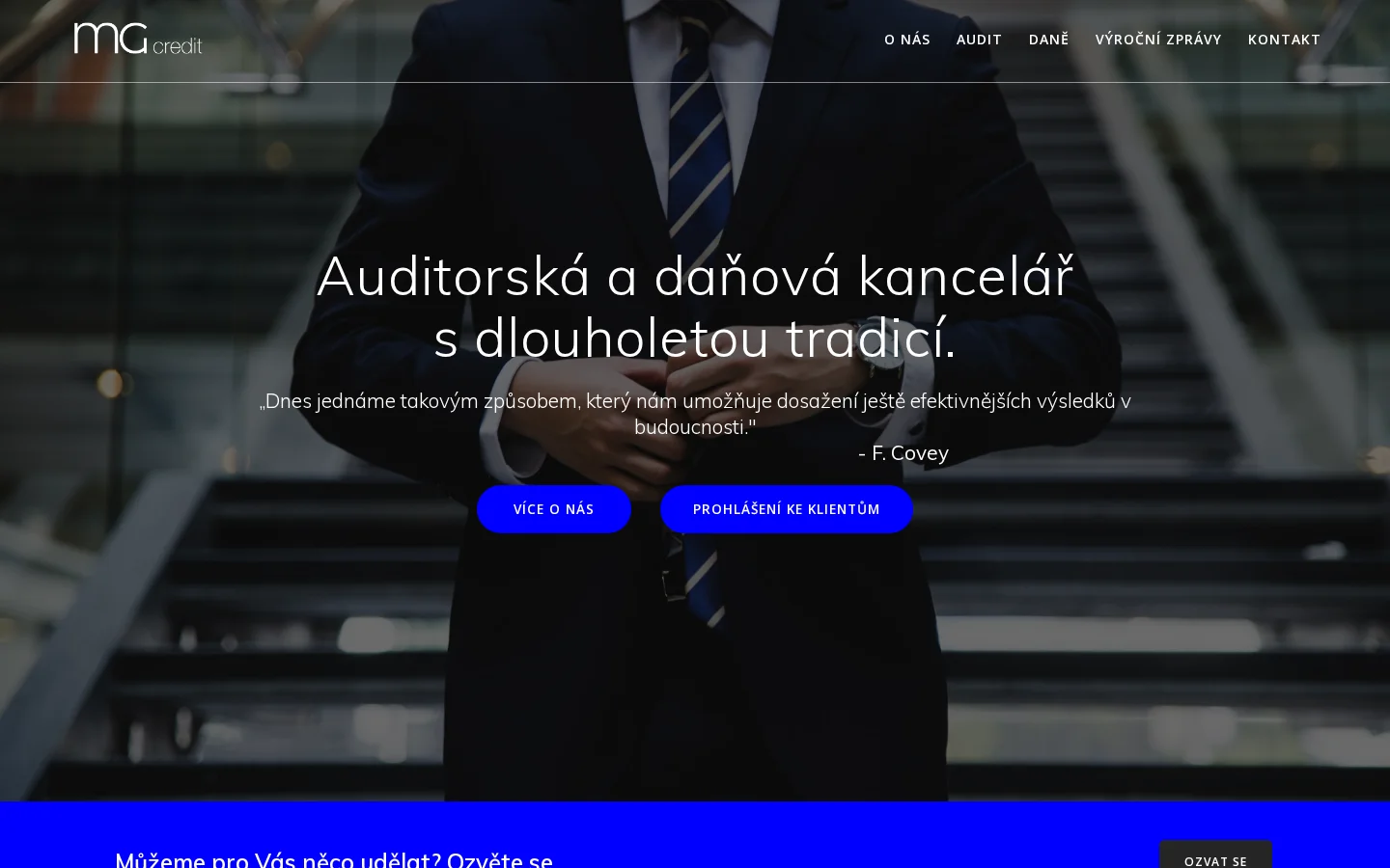 MG Credit website
