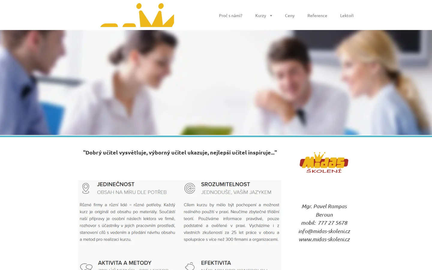 MIDAS-školení website
