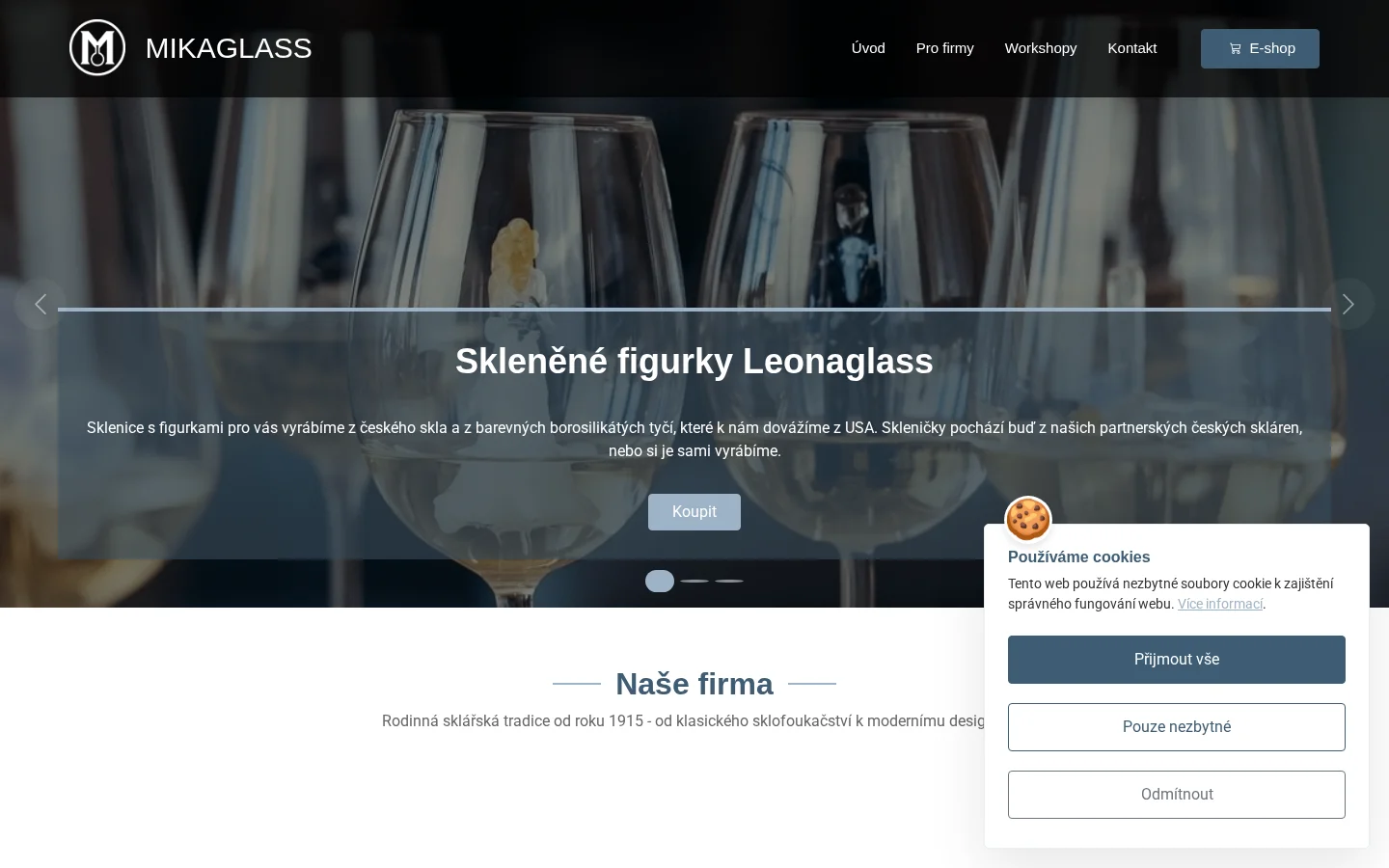MIKA GLASS, s.r.o. website