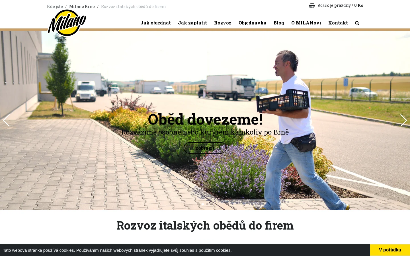 Milano Brno website