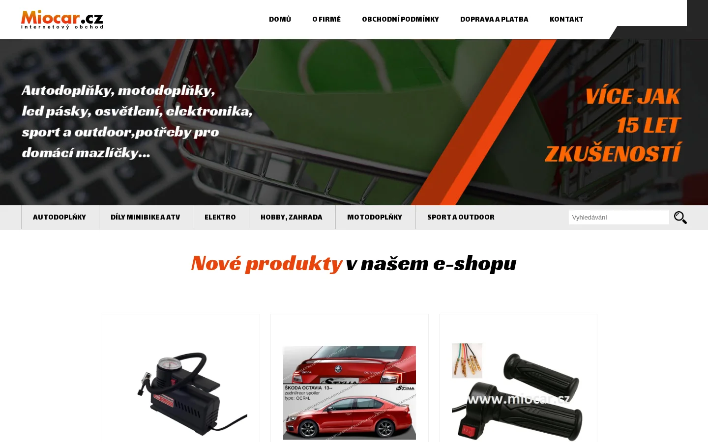 Miocar.cz website