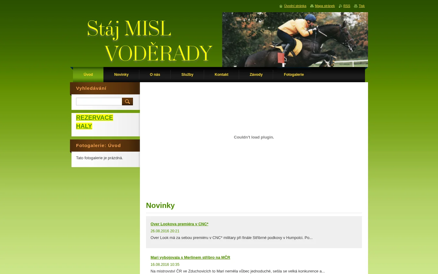 Stáj MISL website