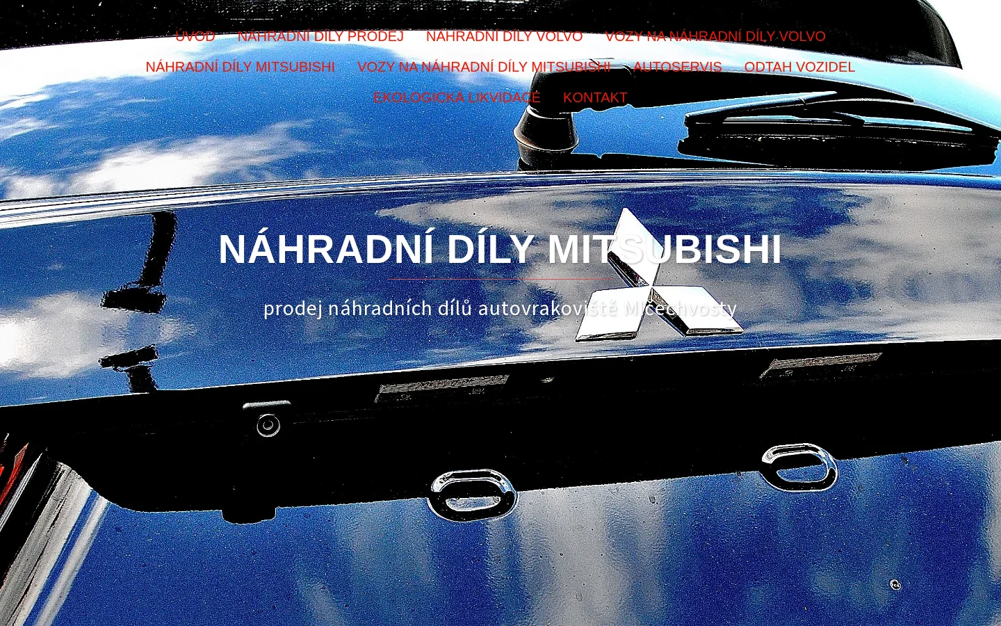 Autovrakoviště Mitsubishi – Anna Deršáková website