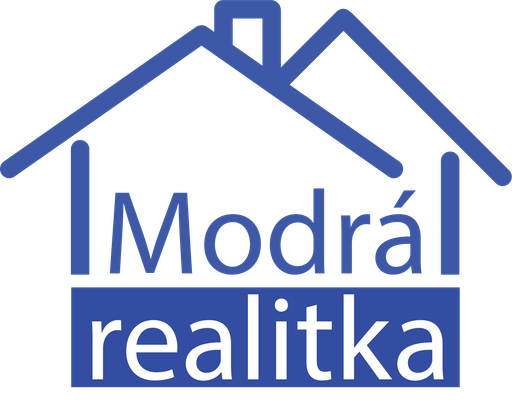Modrá realitka logo