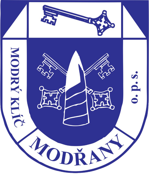 Modrý klíč logo