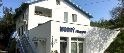Modrý pension logo
