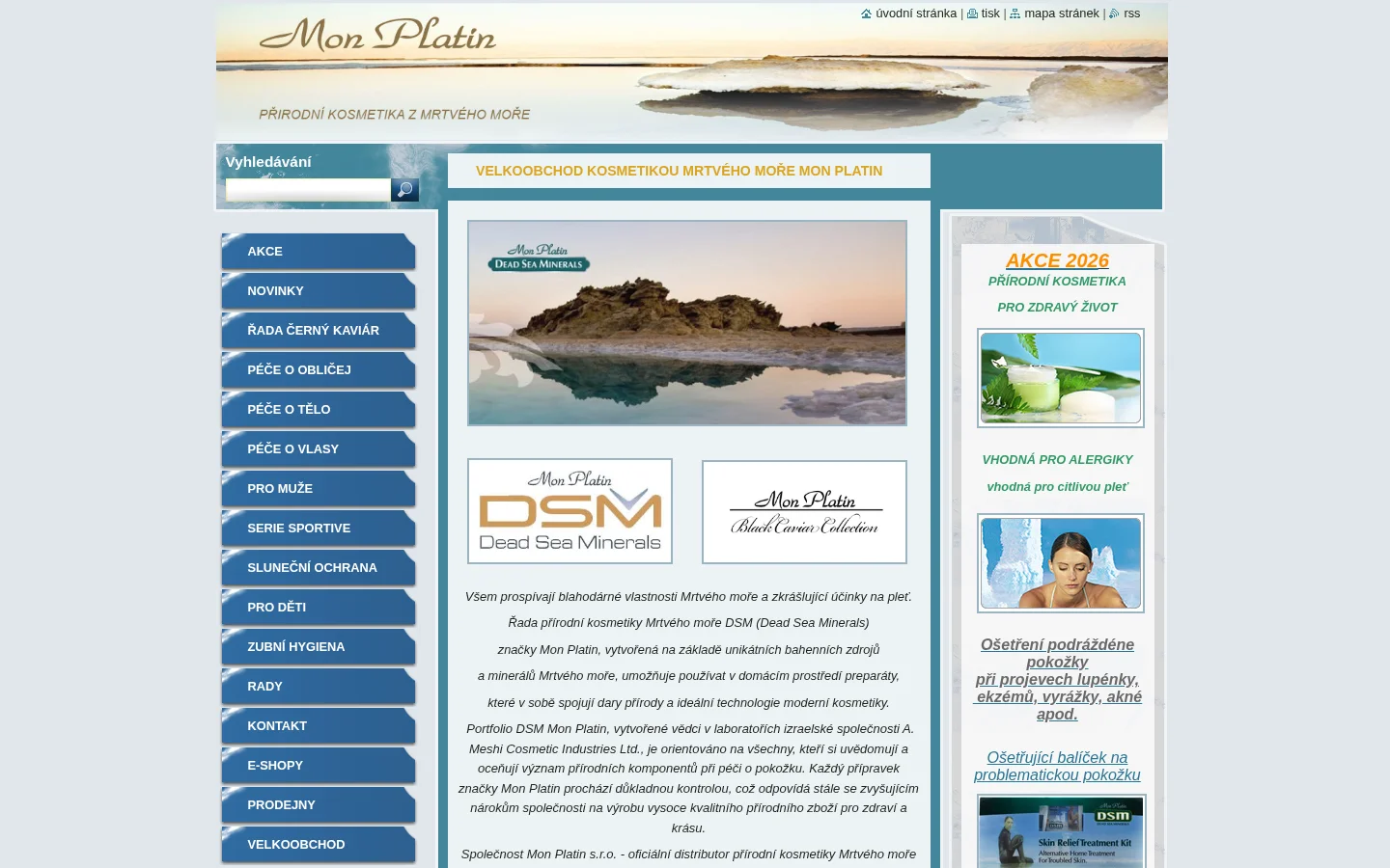 Mon Platin, s.r.o. website