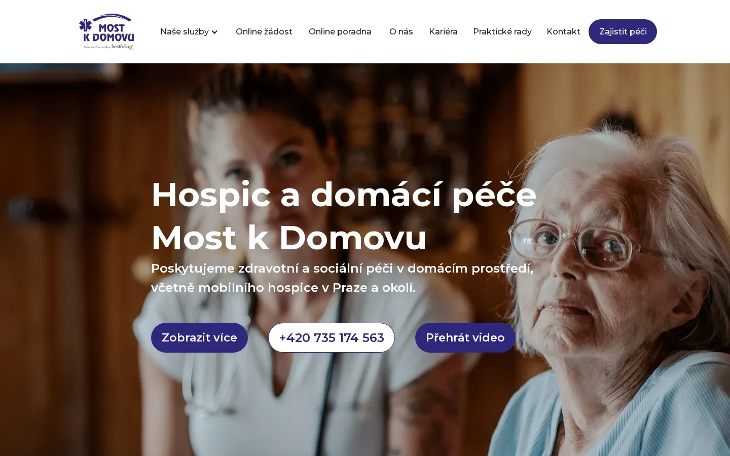 Zdravotní ústav Most k domovu website