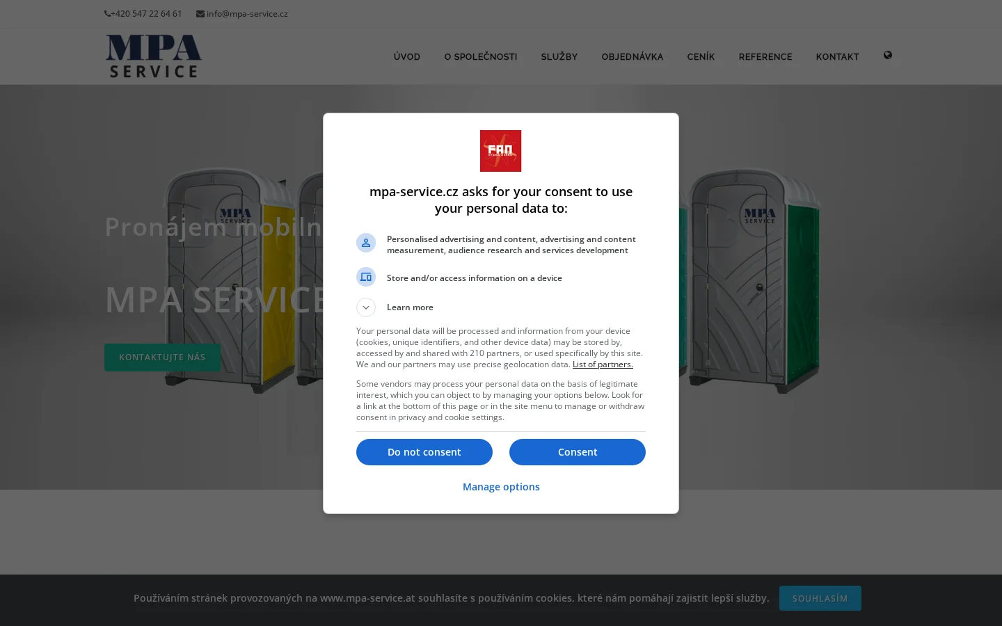 M.P.A. - SERVICOS DE LIMPEZAS, s.r.o. website
