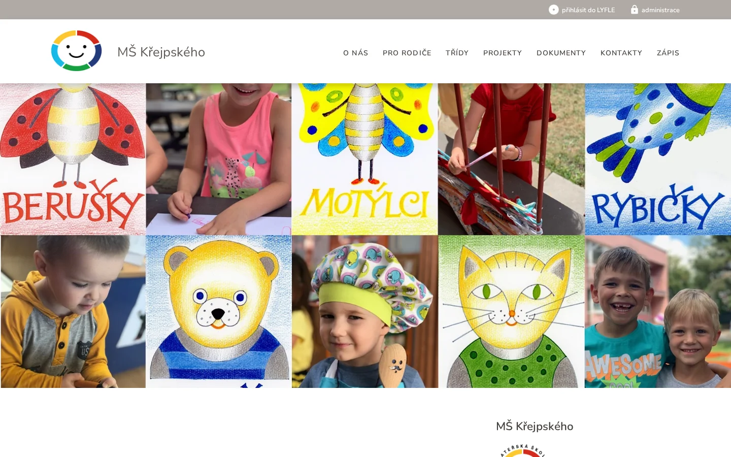 Mateřská škola, Praha 4, Křejpského 1503 website
