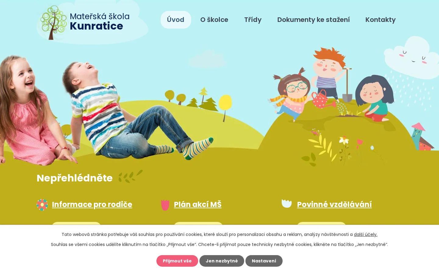 MŠ Kunratice website