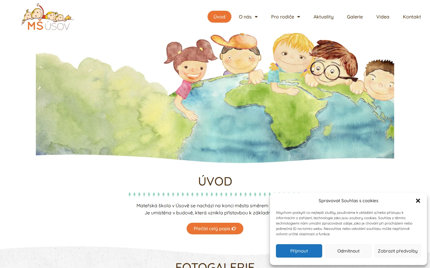 MŠ Úsov website