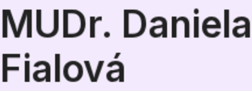 MUDr. Daniela Fialová logo