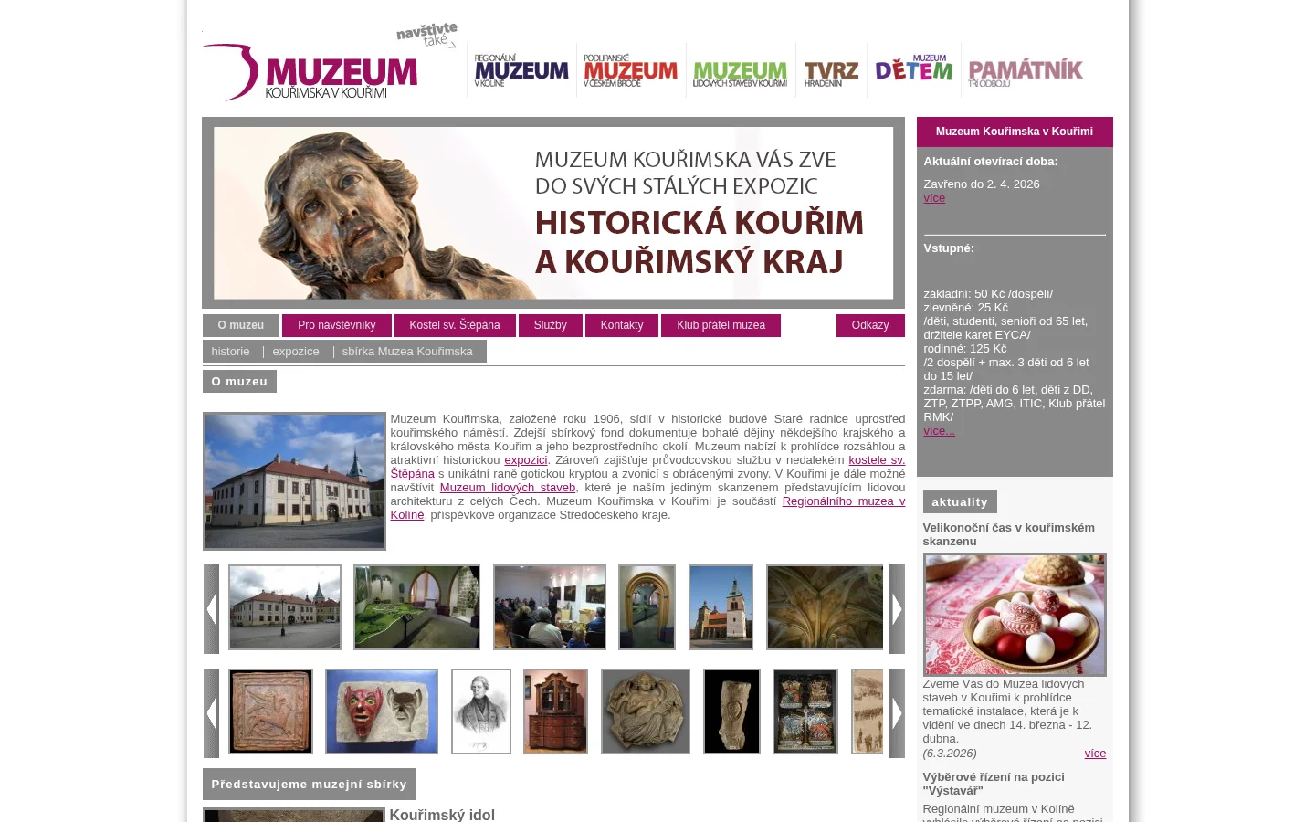 Muzeum Kouřimska website