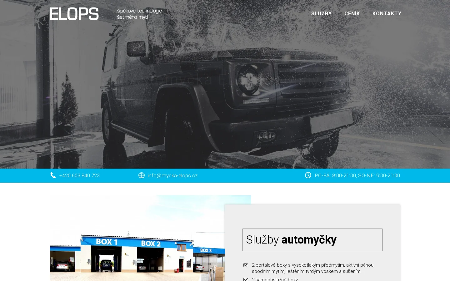 Automyčka ELOPS - Václav Zimmermann website