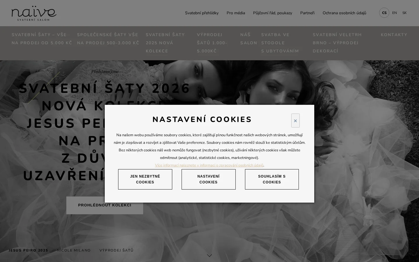 NAIVE - svatební salon website