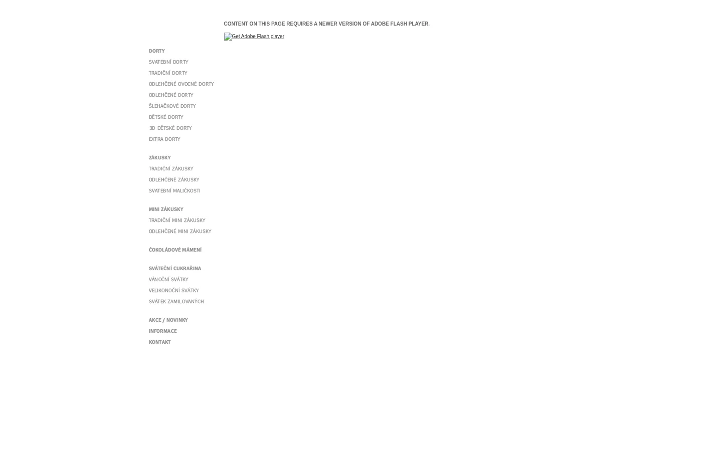 Cukrárna Na Letné website