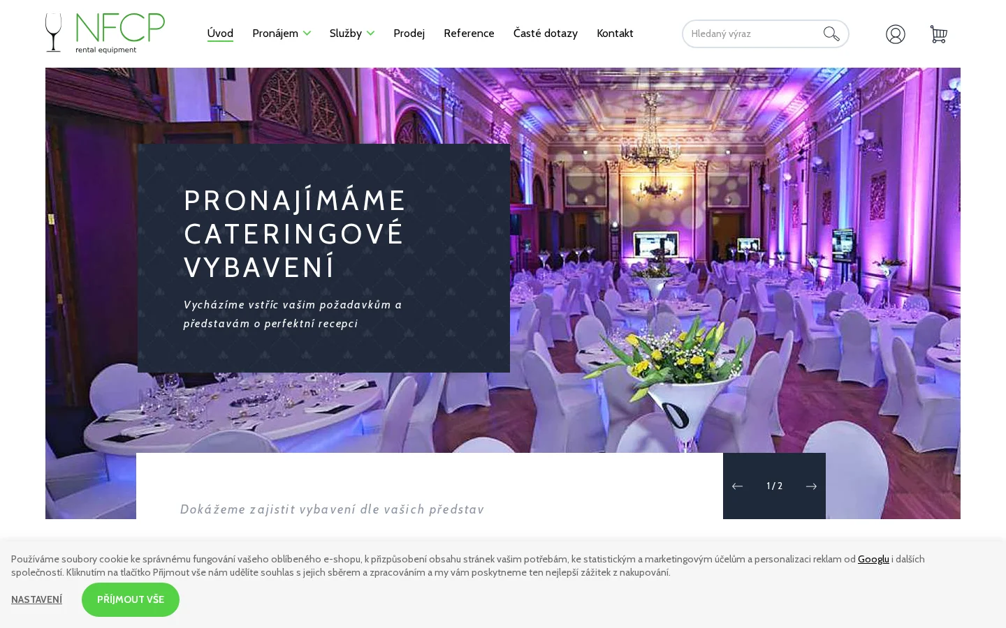 NFCP rental equipment, s.r.o. website