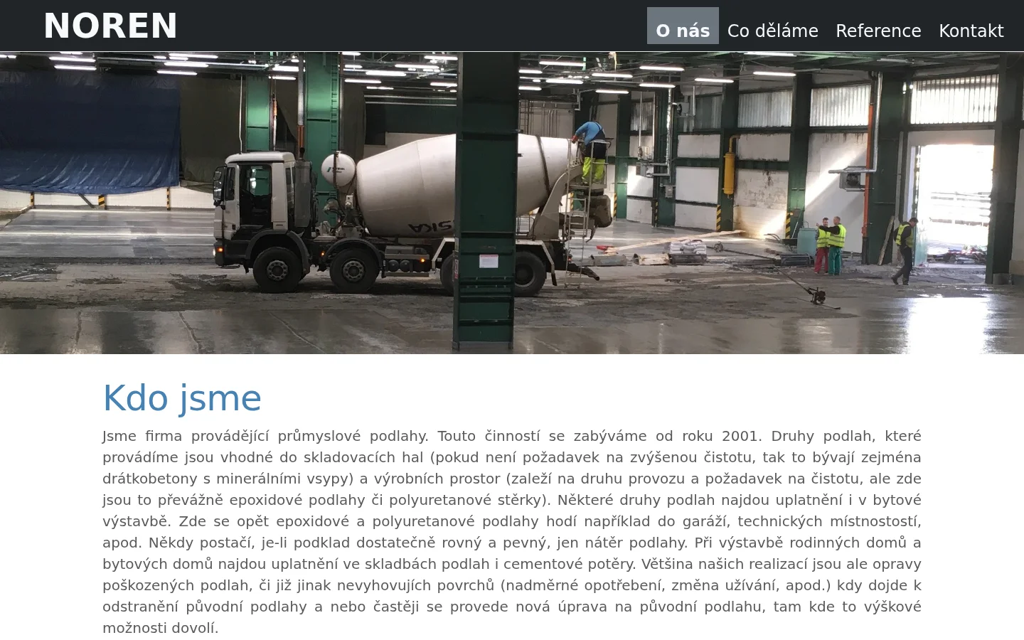 NOREN, s.r.o. website