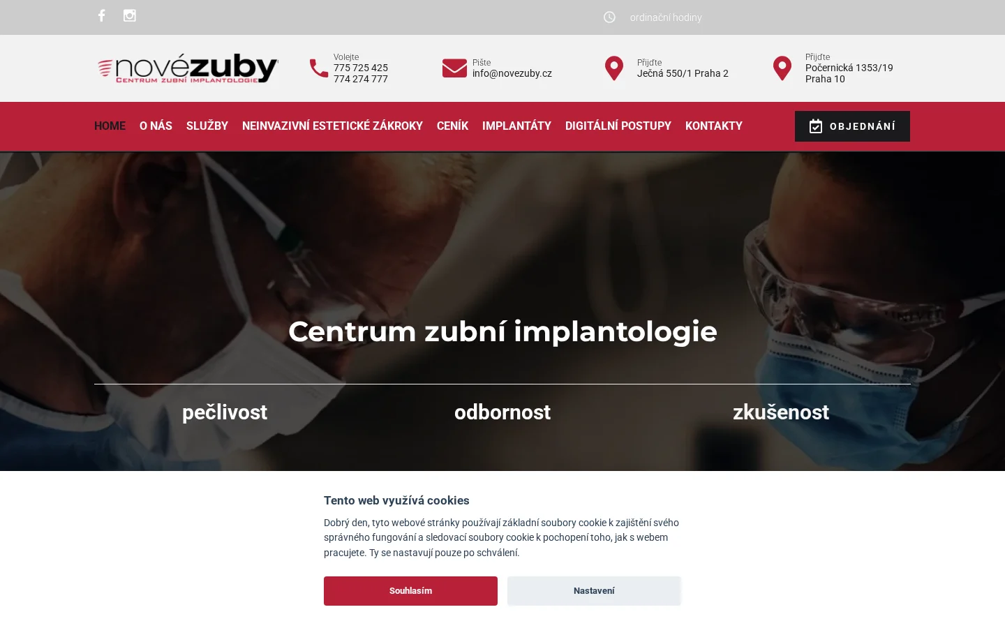 Novezuby.cz website