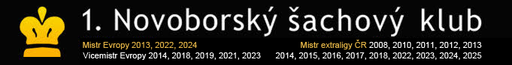 1. Novoborský šachový klub logo