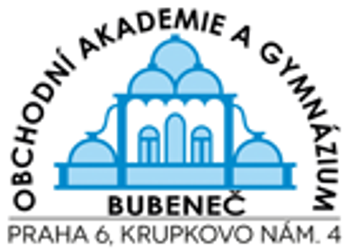 Obchodní akademie a Gymnázium Bubeneč logo