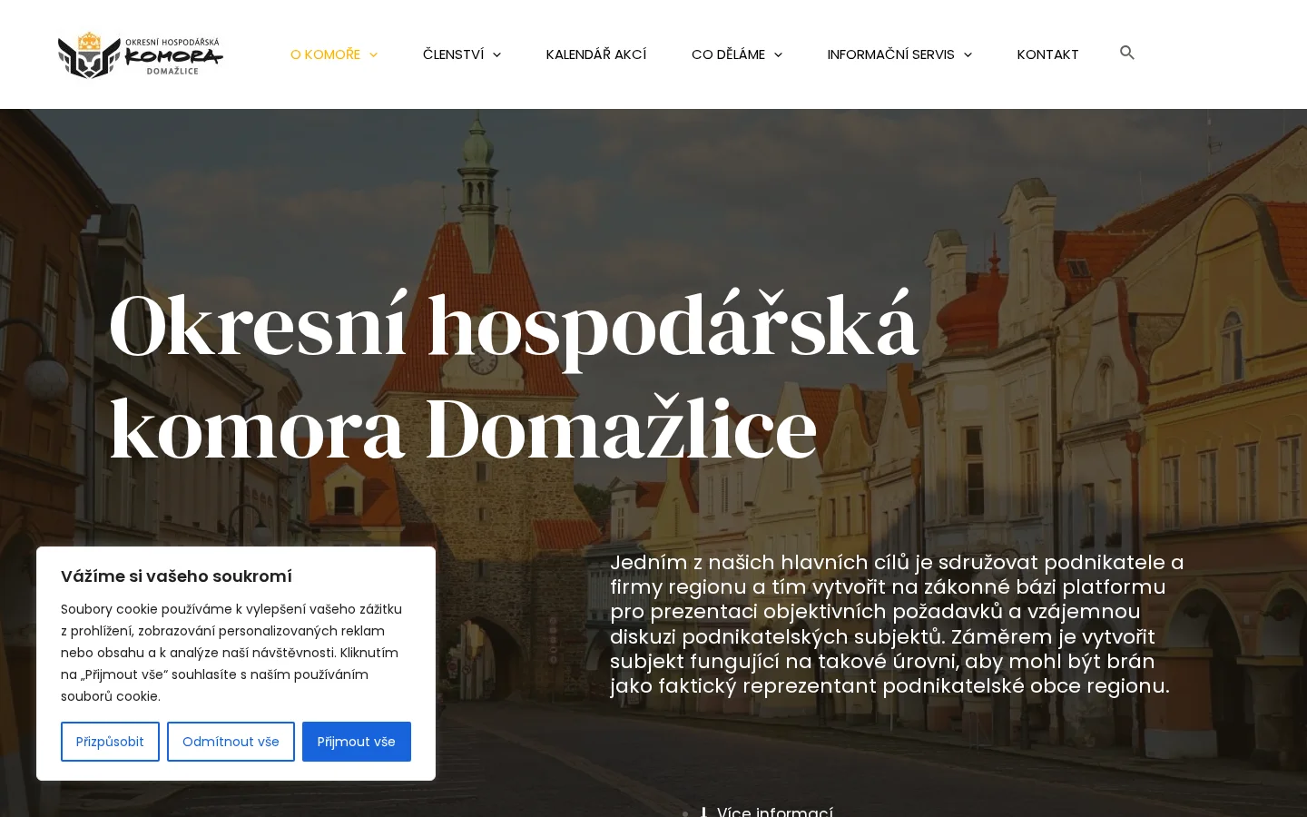 Okresní hospodářská komora Domažlice website