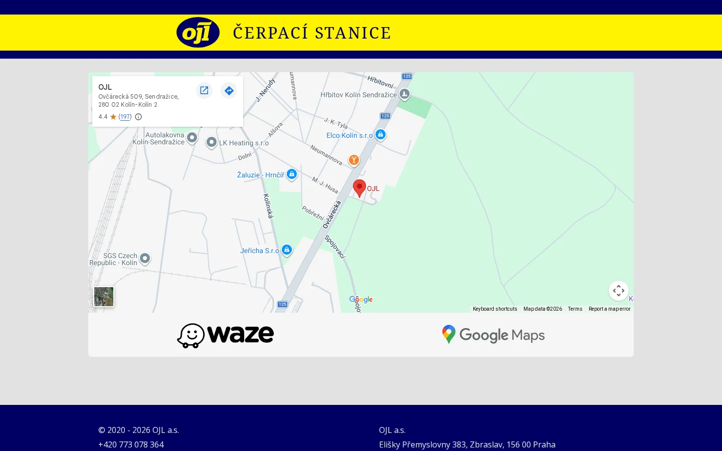LPG stanice OJL website
