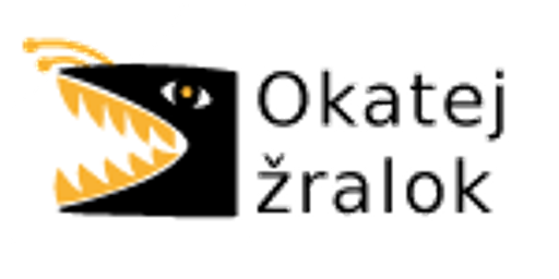 Okatej žralok logo