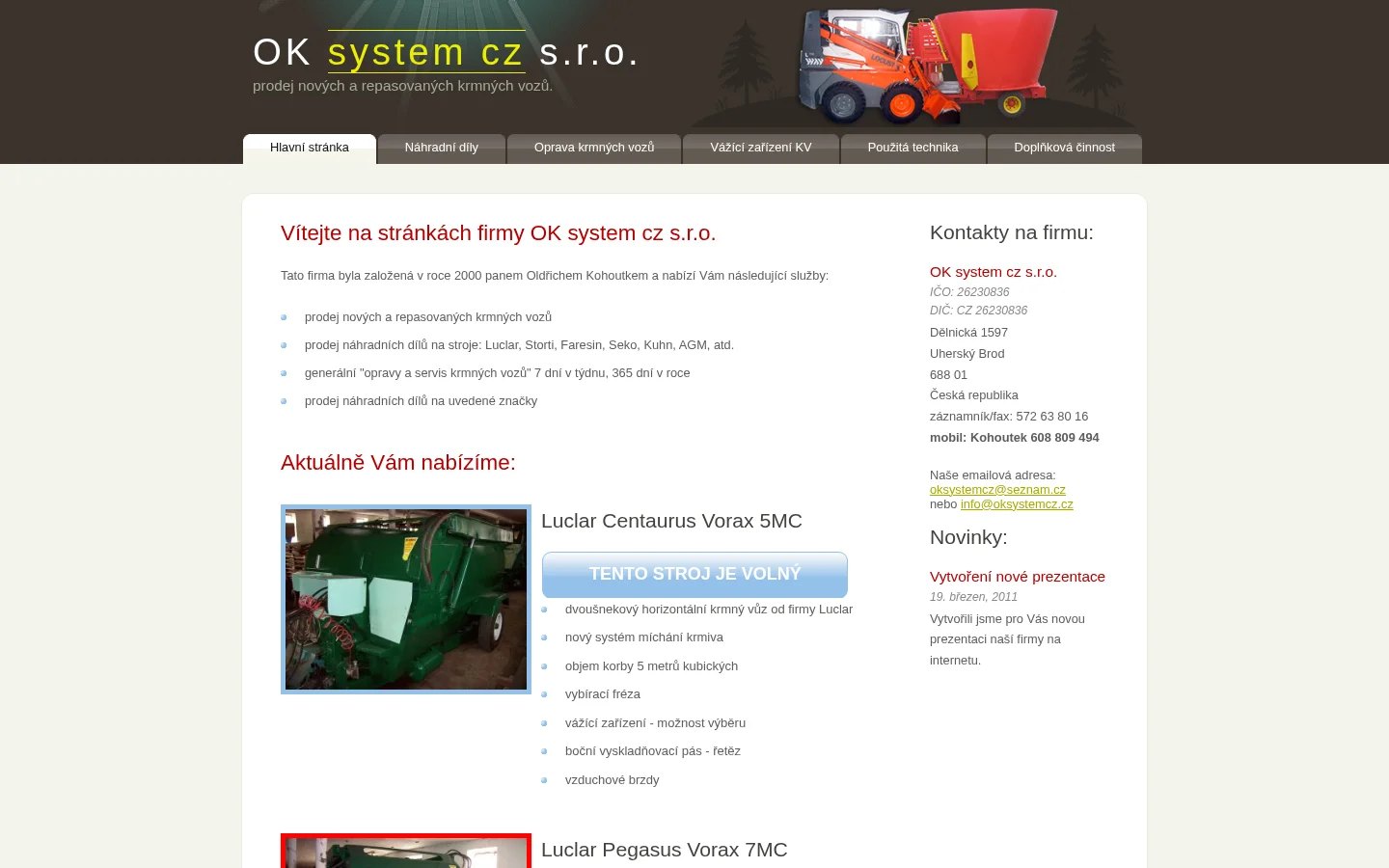 OKsystemcz website