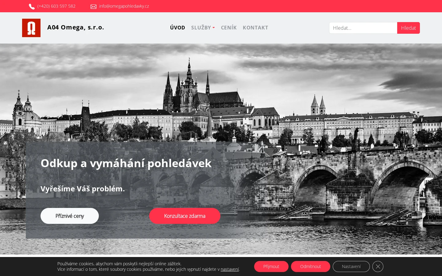 A06 Omega Servis, s.r.o. website