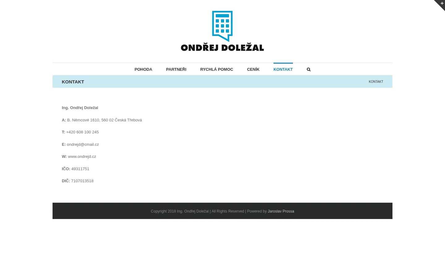 Ondřej Doležal website