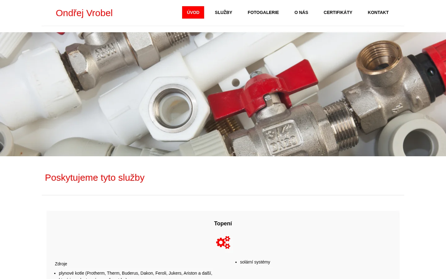 Ondřej Vrobel website
