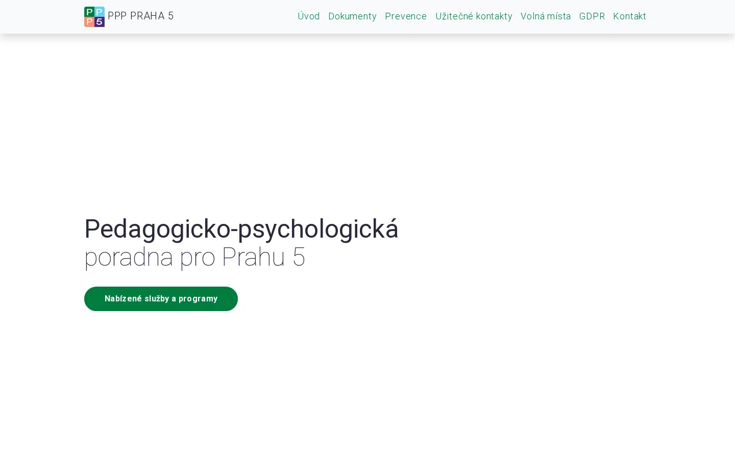 Pedagogicko-psychologická poradna pro Prahu 5 website