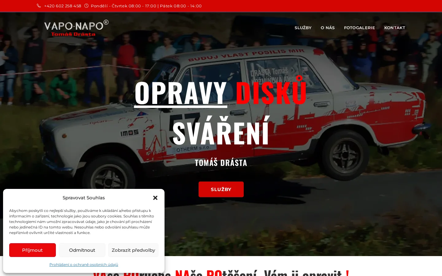 Tomáš Drásta VAPO-NAPO website