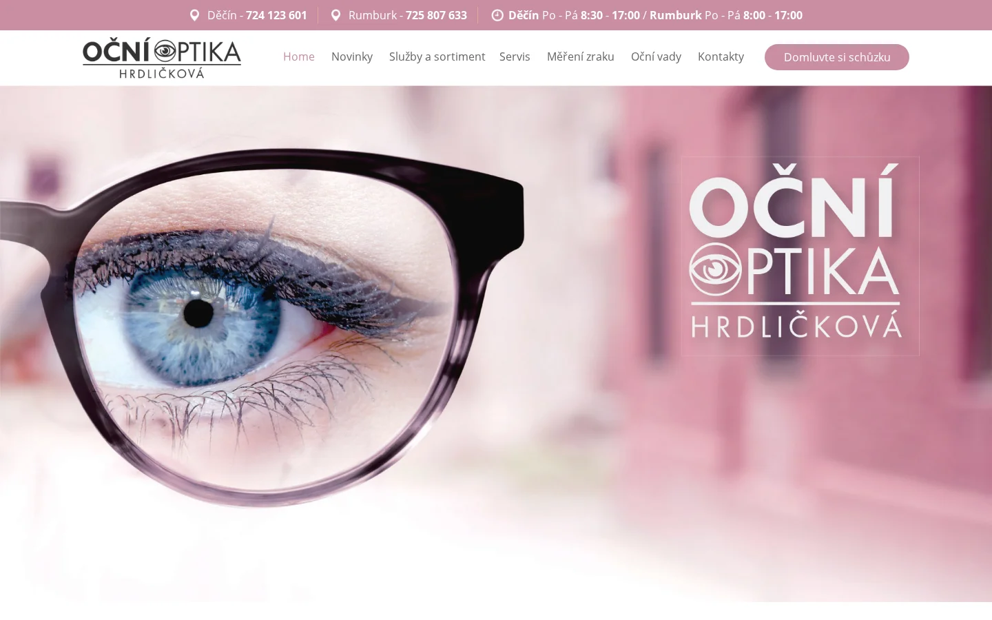 JANA HRDLIČKOVÁ - OČNÍ OPTIKA, s.r.o. website