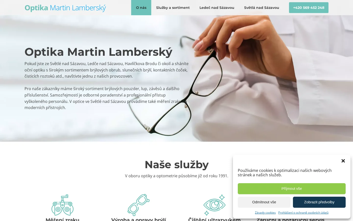 Oční optika - Martin Lamberský website