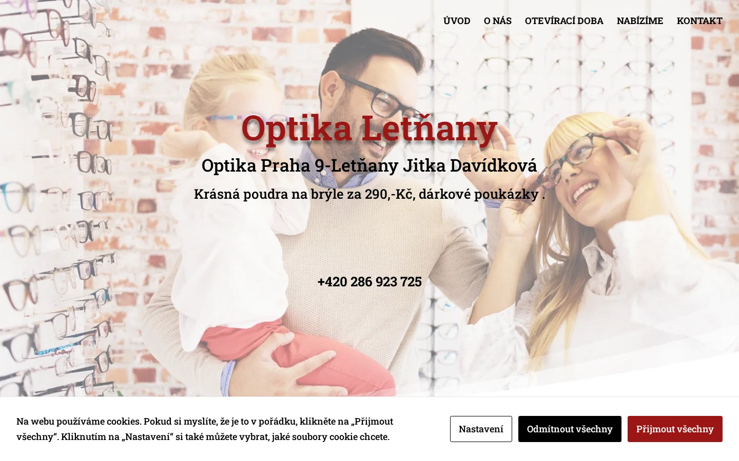 Optika Praha 9-Letňany website