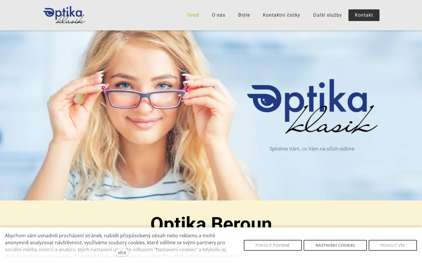 Optika KLASIK Šlejmarová website