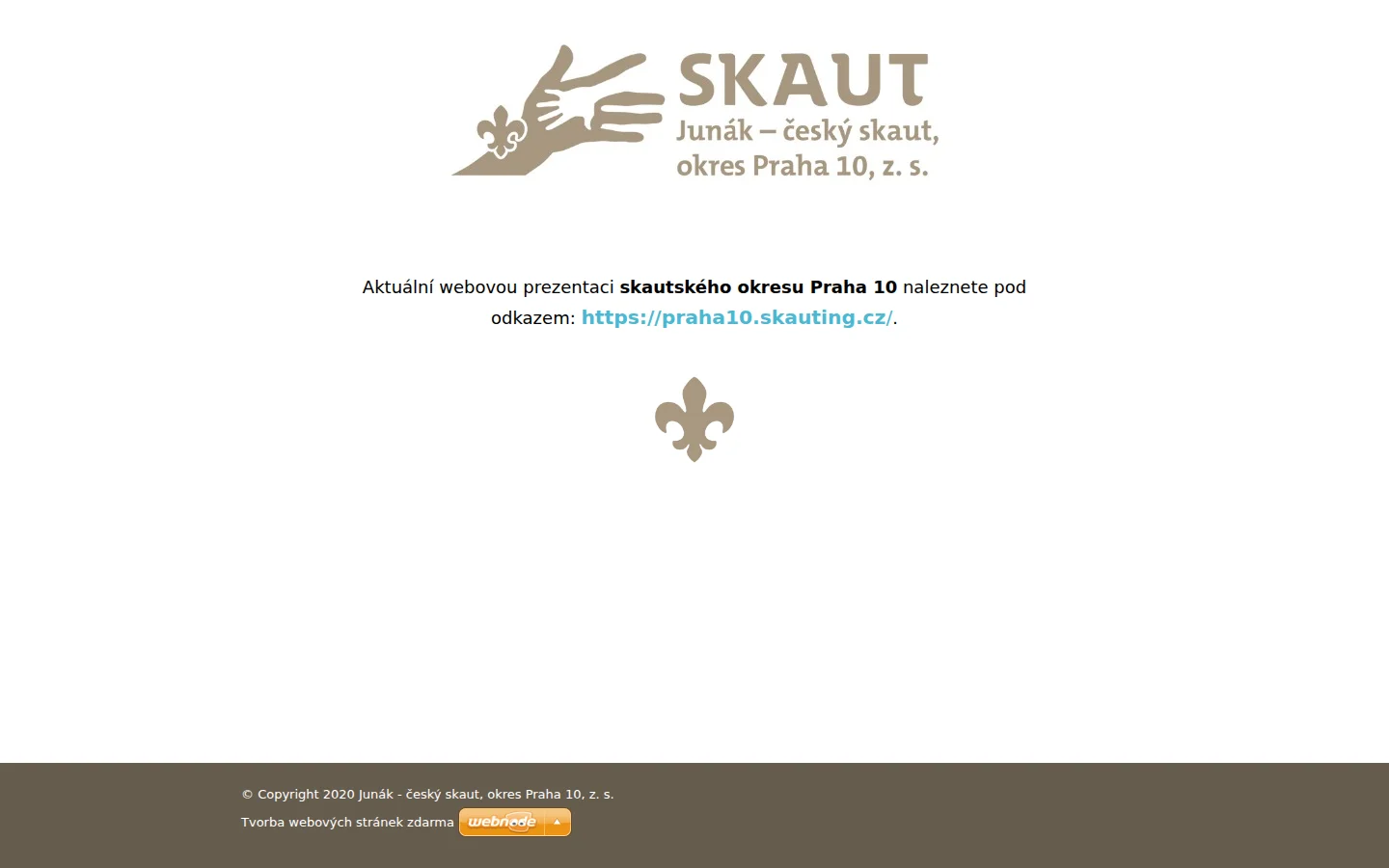 Junák – český skaut, okres Praha 10, z. s. website