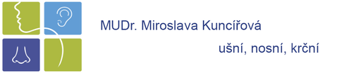 MUDr. Miroslava Kuncířová - Ušní, nosní, krční ambulance logo