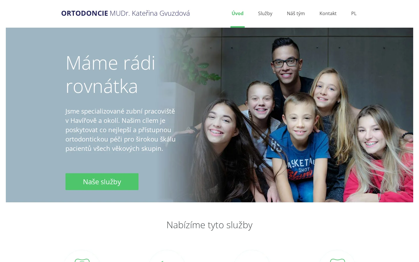 Ortodoncie MUDr. Kateřina Gvuzdová website