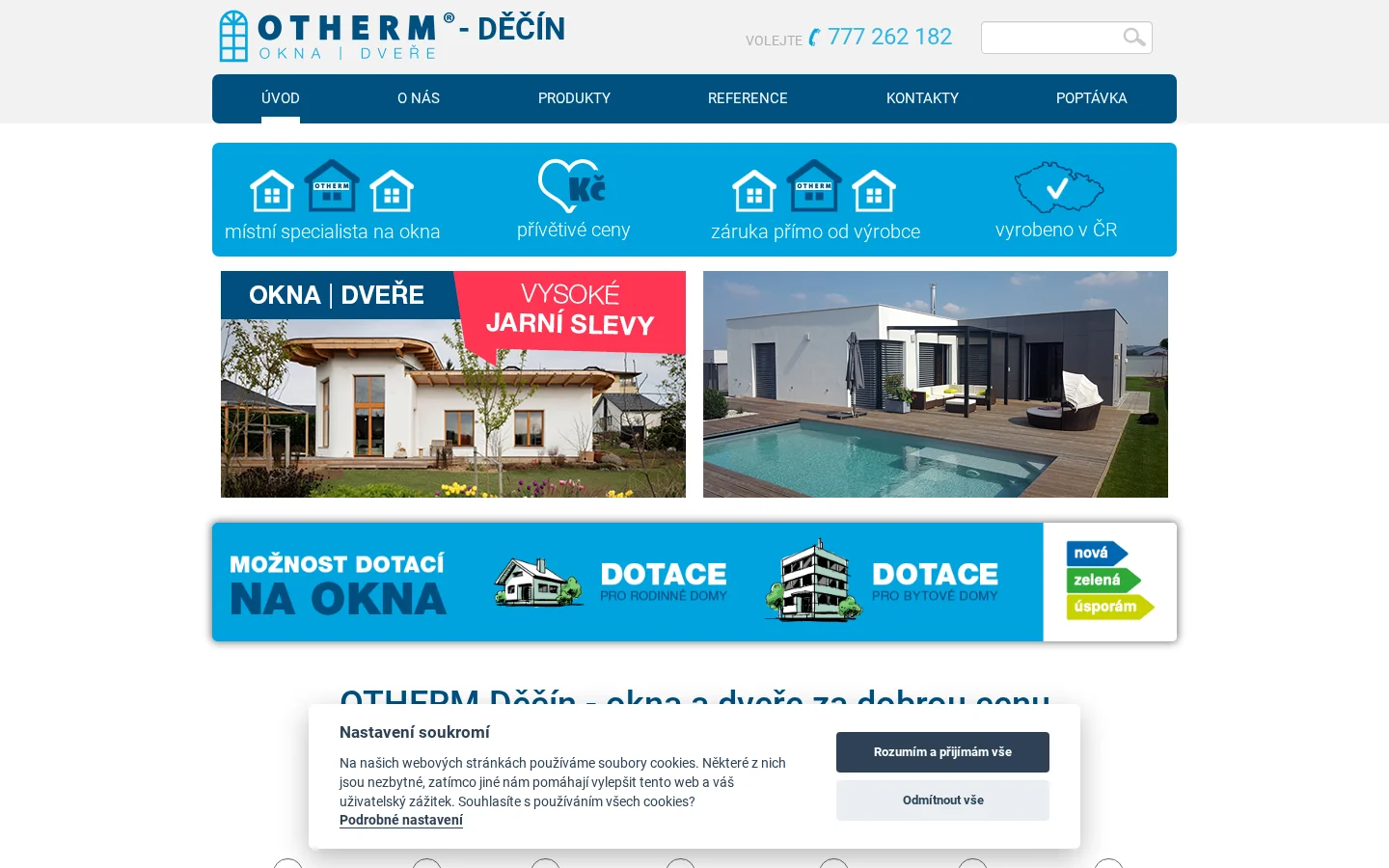 Otherm Děčín website